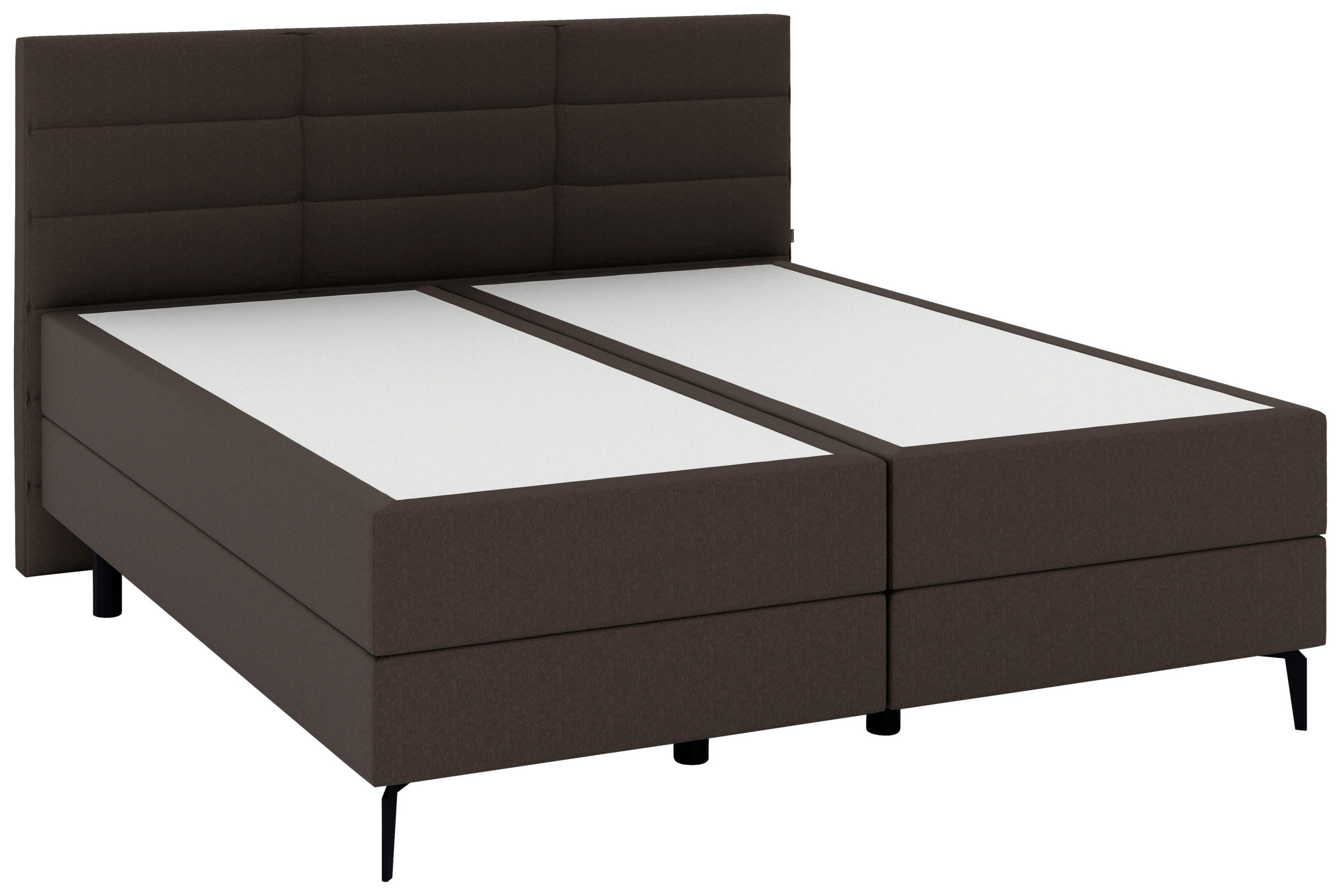 BOXSPRINGBETT 180/200 cm  in Braun  - Schwarz/Braun, KONVENTIONELL, Holzwerkstoff/Kunststoff (180/200cm) - Musterring