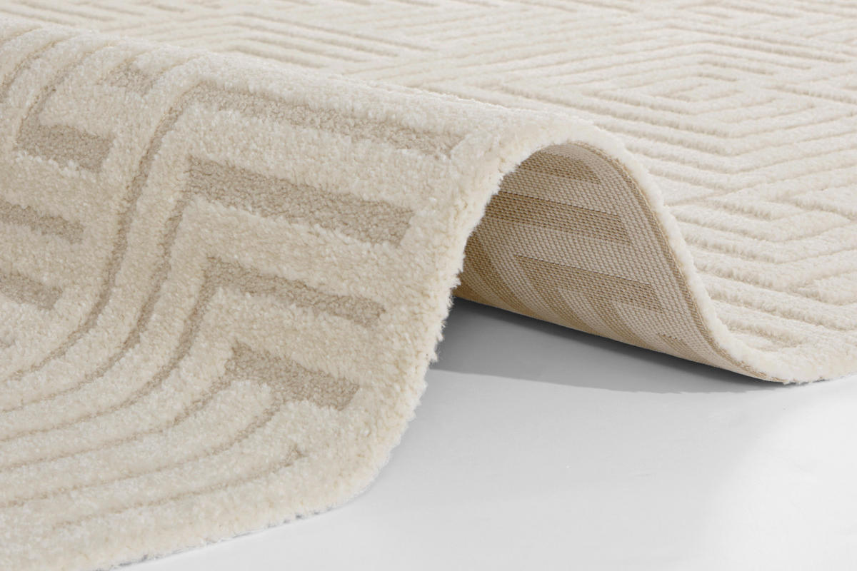 HOCHFLORTEPPICH 80/150 cm New York Creme  - Creme, Basics, Kunststoff/Textil (80/150cm) - Hanse Home