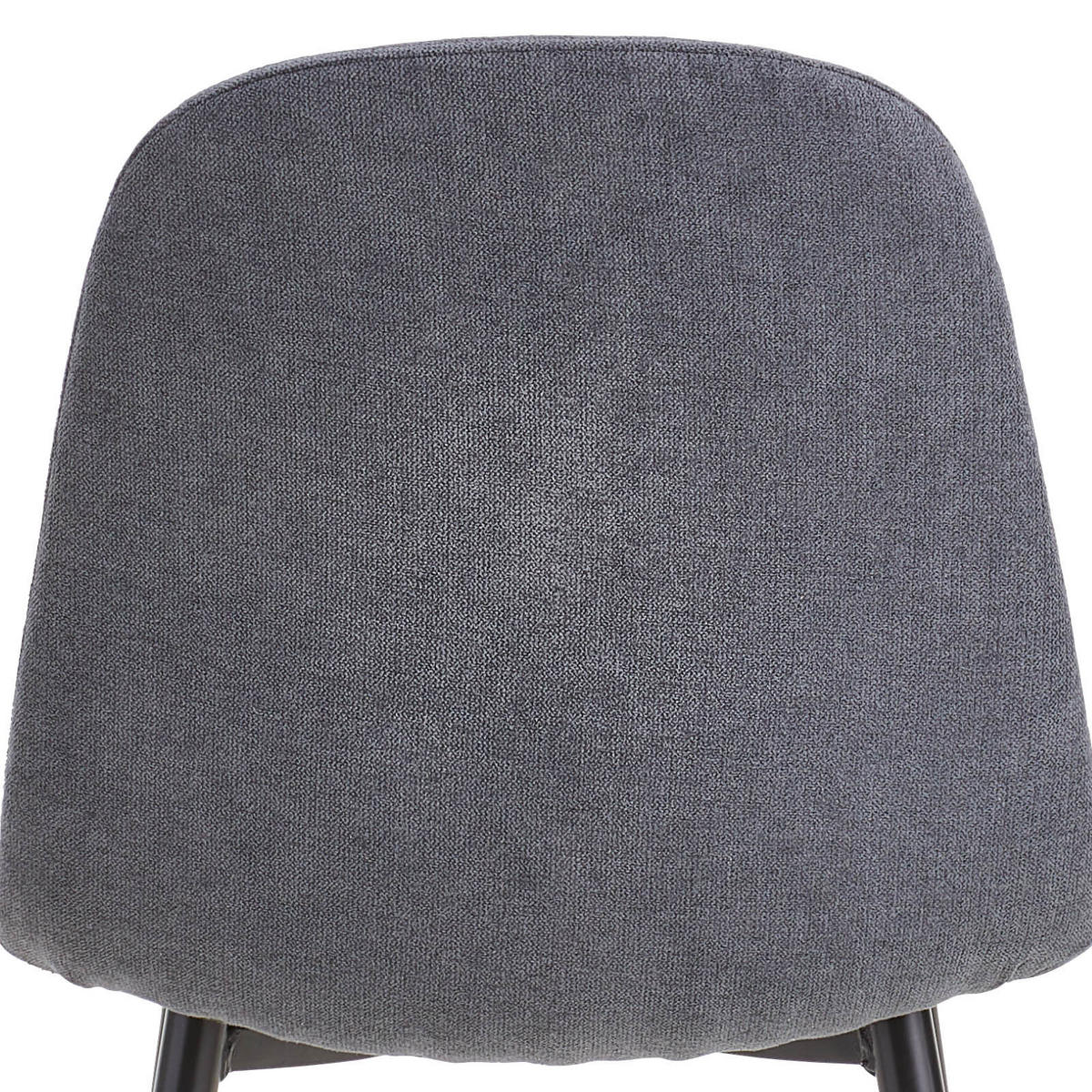 STUHL Mikrofaser Grau  - Schwarz/Grau, Basics, Textil/Metall (43/85/54cm) - P & B