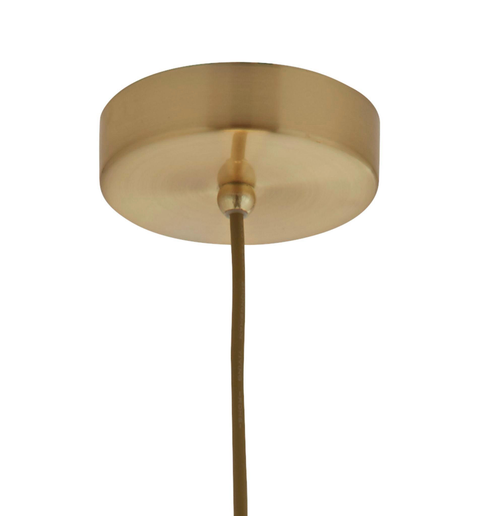 HÄNGELEUCHTE Avalon 23/19/150 cm   - Goldfarben, KONVENTIONELL, Glas/Metall (23/19/150cm) - Searchlight