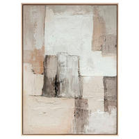 LEINWANDBILD Abstraktes Beigebraun  - Beigebraun, Design, Holzwerkstoff (78/100cm) - Reinders!