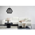ECKSOFA Weiß Flachgewebe  - Chromfarben/Weiß, KONVENTIONELL, Textil/Metall (282/224cm) - Hom`in