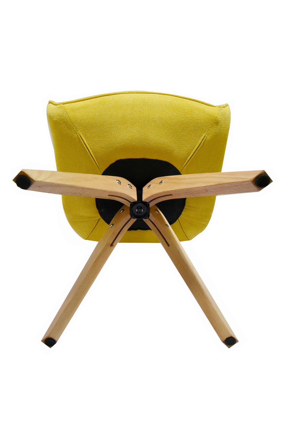 ARMLEHNSTUHL  in  - Senfgelb/Naturfarben, Design, Holz/Textil (58,5/85,5/61,5cm) - Livetastic