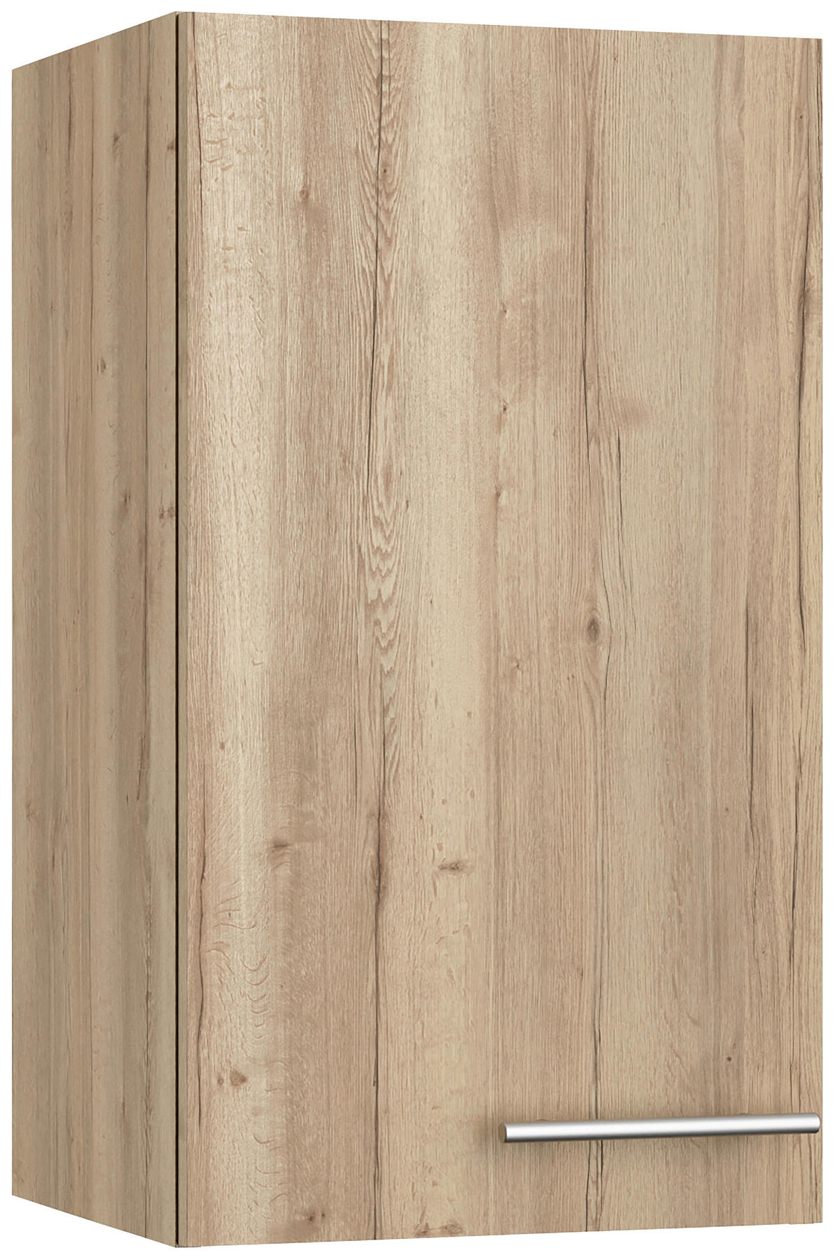 KÜCHENBLOCK 210 cm   in Eichefarben  - Edelstahlfarben/Eichefarben, Basics, Holzwerkstoff/Metall (210cm) - Optifit