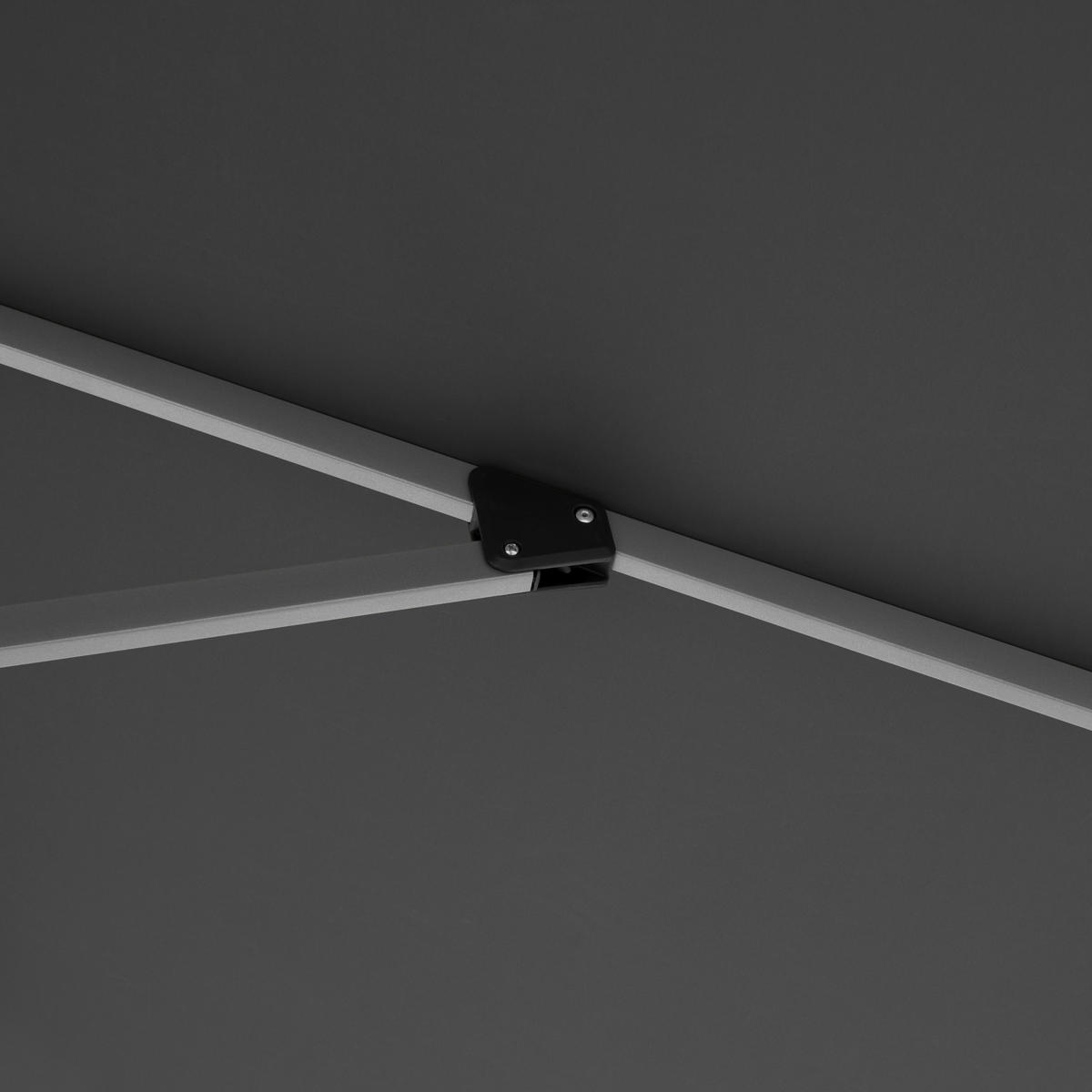 AMPELSCHIRM 350x260 cm Anthrazit  - Anthrazit/Silberfarben, Basics, Textil/Metall (350/260cm) - Doppler