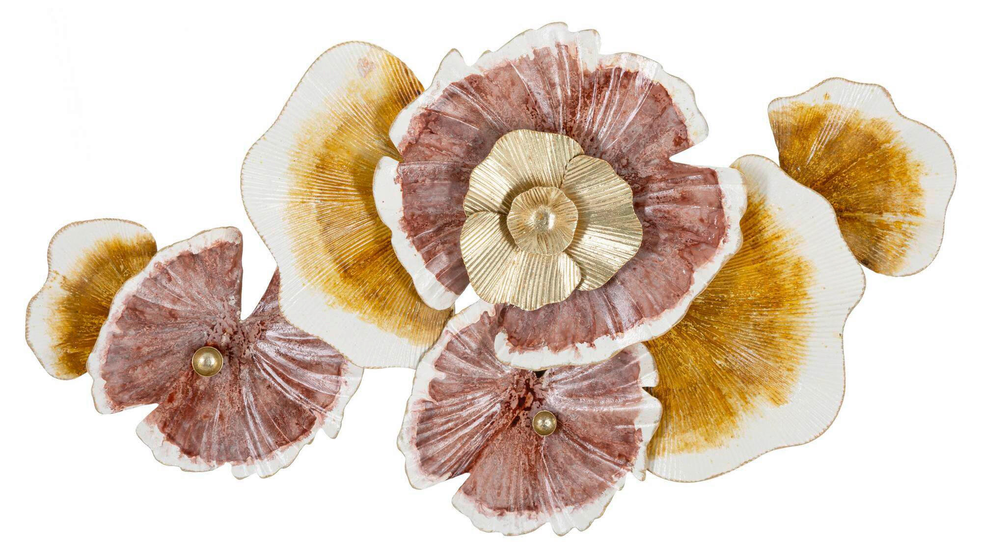Mauro Ferretti Wanddeko Braun, Creme, Gold 92.10x51.40x8.3 cm