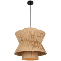 HÄNGELEUCHTE 45/120 cm  - Naturfarben, Design, Naturmaterialien/Metall (45/120cm) - Collet's Monde