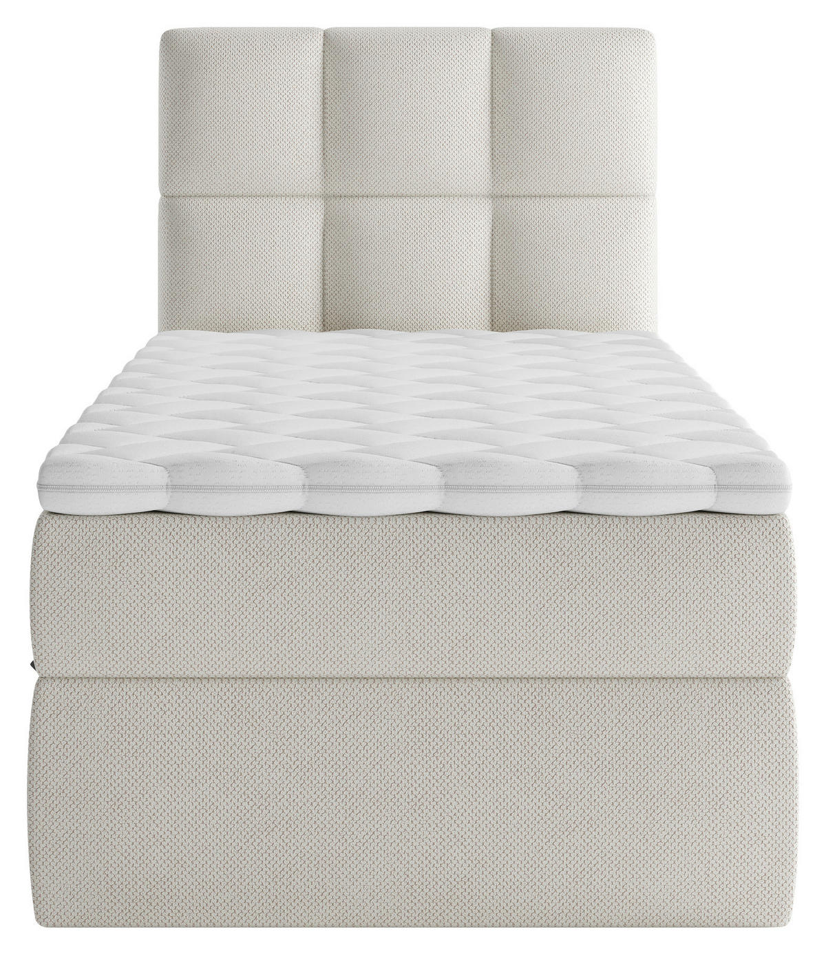 BOXSÄNG 90/200 cm  i beige  - beige/svart, Modern, trämaterial/trä (90/200cm) - MID.YOU