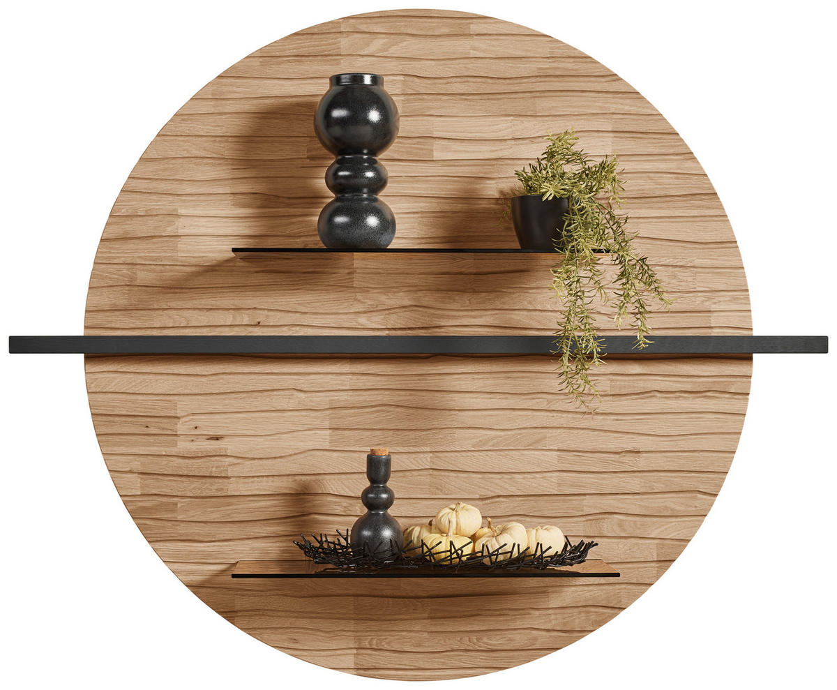 WANDPANEEL Eichefarben  116/96/22 cm  - Eichefarben, Natur, Glas/Holz (116/96/22cm) - Valnatura