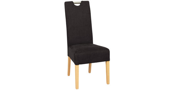 STUHL in Holz, Metall, Textil Buchefarben, Dunkelbraun - Dunkelbraun/Buchefarben, Natur, Holz/Textil (47/103/60cm) - Cantus