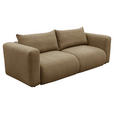 SCHLAFSOFA Flachgewebe Dunkelorange  inkl.  - Dunkelorange/Schwarz, MODERN, Kunststoff/Textil (248/94/109cm) - Carryhome