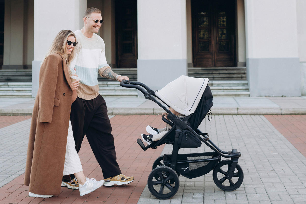 KOMBIKINDERWAGEN  - Anthrazit, Basics, Metall (57/111/120cm) - TFK