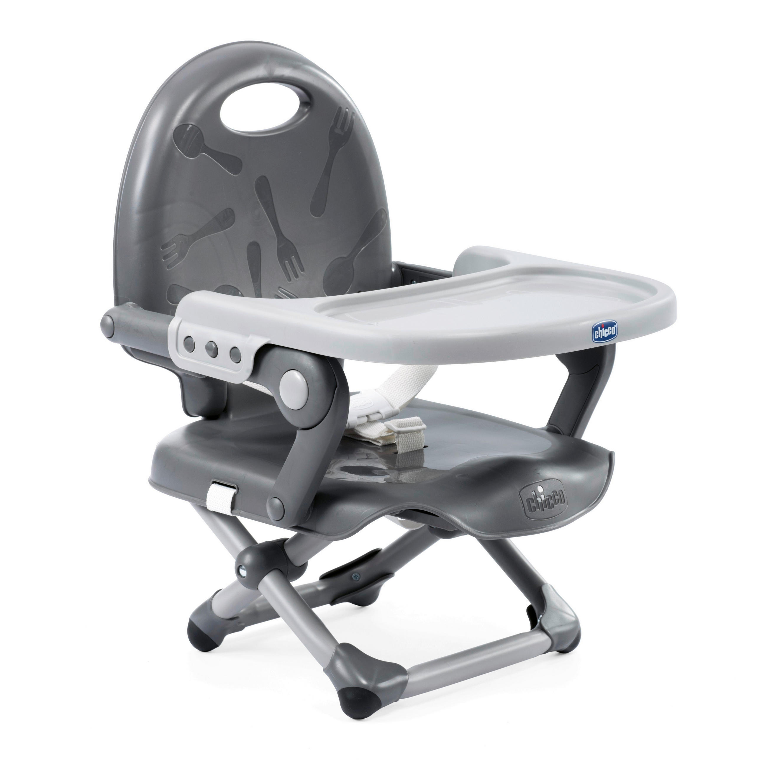SITZERHÖHUNG POCKET SNACK Grau DARK GREY - Grau, Basics, Kunststoff (34/49/36cm) - Chicco