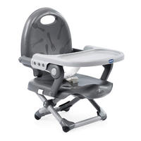 SITZERHÖHUNG POCKET SNACK Grau DARK GREY  - Grau, Basics, Kunststoff (34/49/36cm) - Chicco