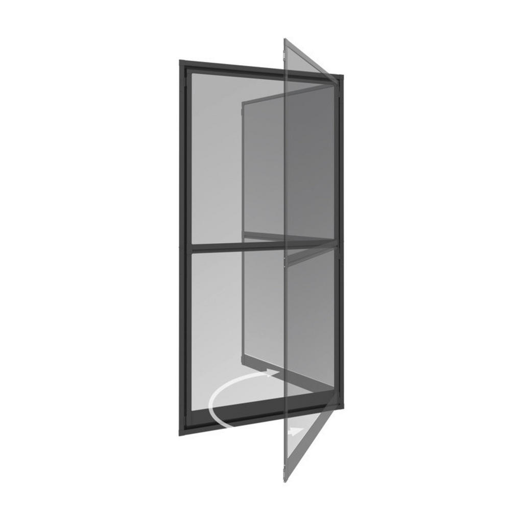 Fliegengitter Tür 100x210 cm Anthrazit