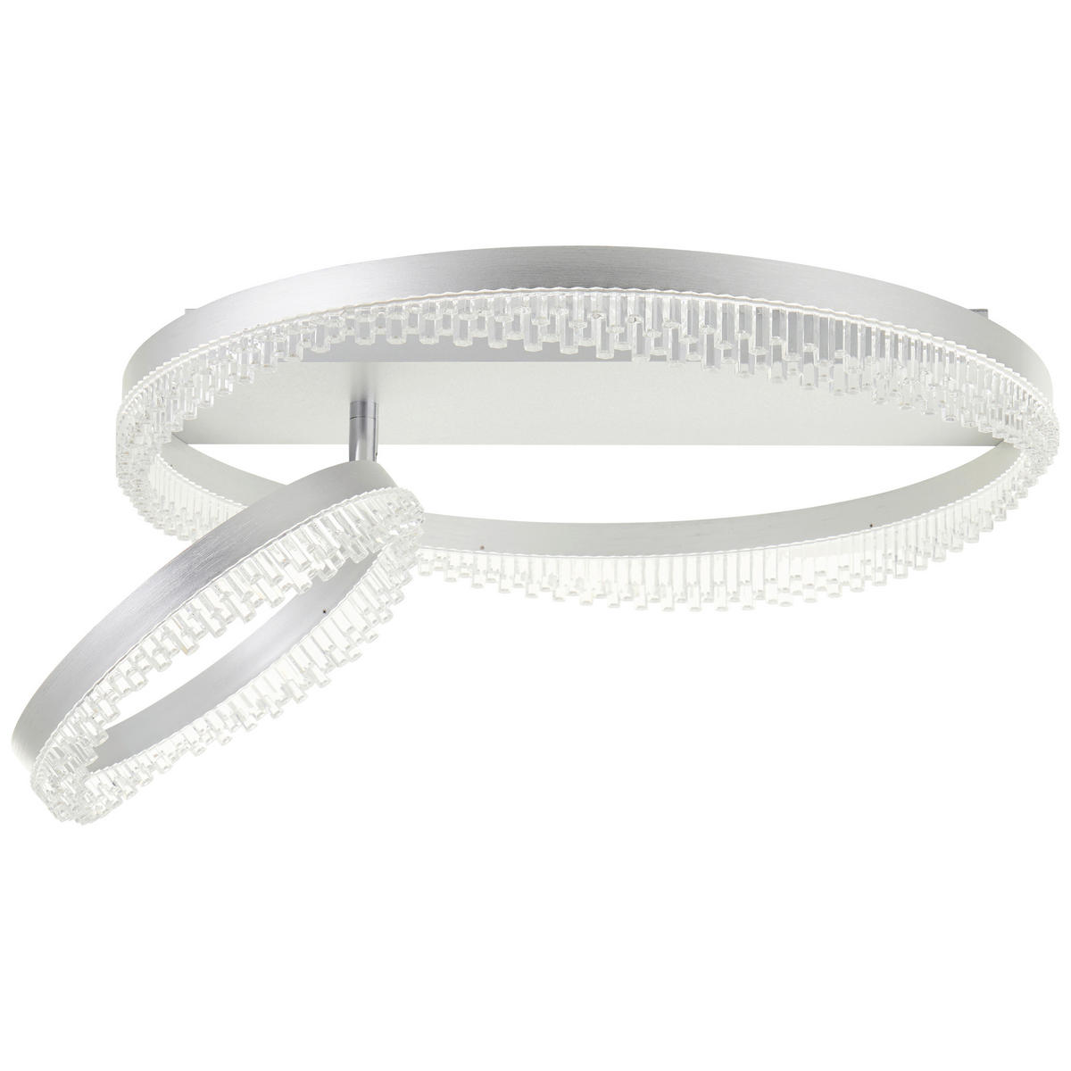 LED-TAKLAMPA Aurora 61/13 cm  - aluminiumfärg, Design, metall/plast (61/13cm)