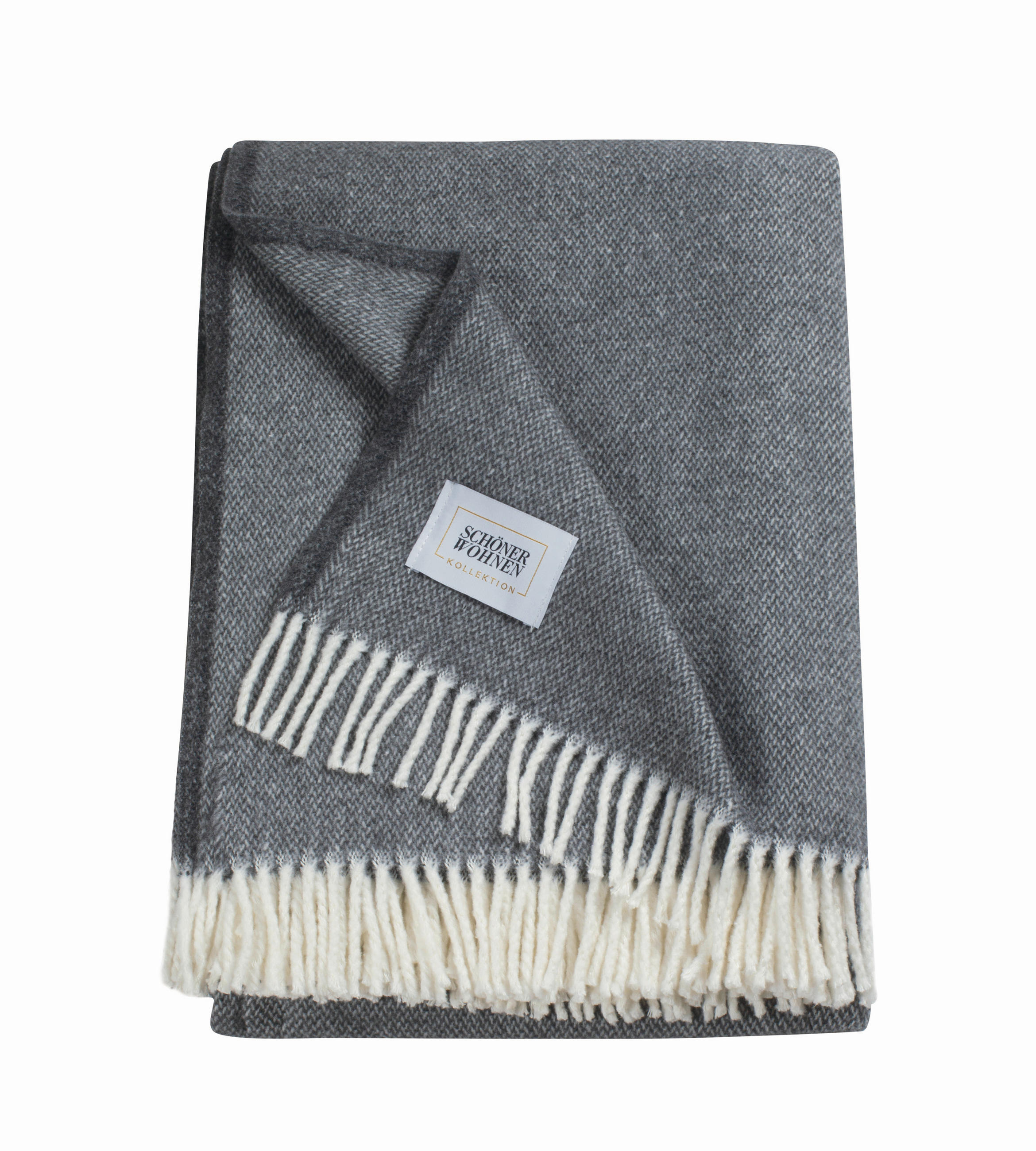 WOHNDECKE RELAX  - Anthrazit/Creme, KONVENTIONELL, Textil (140/200cm) - Schöner Wohnen