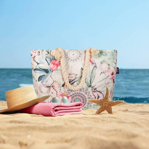 STRANDTASCHE - Multicolor, KONVENTIONELL, Textil (43/60cm)