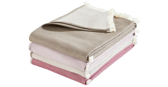 WENDEDECKE MAGDA 140/210 cm - Dunkelgrau/Grau, Natur, Textil (140/210cm) - Novel