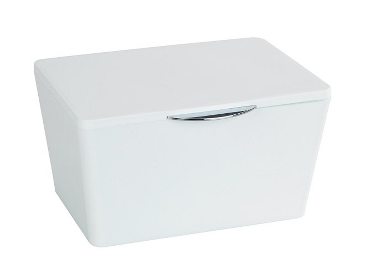 LÅDA MED LOCK  14/10/19 cm  - vit, Basics, plast (14/10/19cm)
