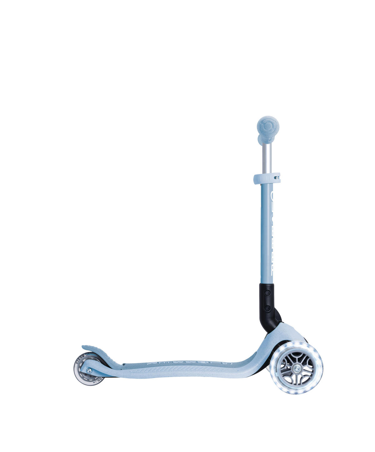 KINDERSCOOTER JUNIOR FOLDABLE LIGHTS ECO  - Pastellblau, Basics, Kunststoff (57.5/28/68cm) - GLOBBER