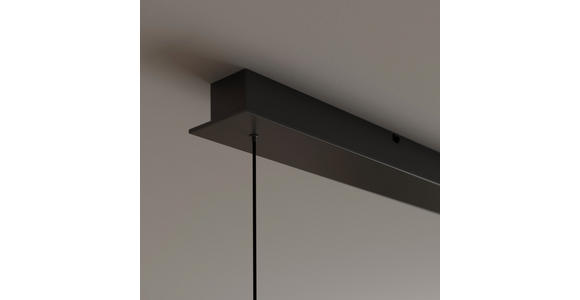 LED-HÄNGELEUCHTE Baia 100/20/180 cm   - Schwarz, Design, Glas/Metall (100/20/180cm) - Dieter Knoll