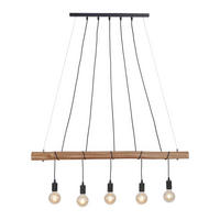 LUSTRĂ 110/8/120 cm  - negru, Lifestyle, lemn/metal (110/8/120cm)