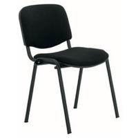 KONFERENCIJSKA STOLICA  crna  metal, plastika, tekstil  - crna, Moderno, metal/tekstil (54/80/55cm)