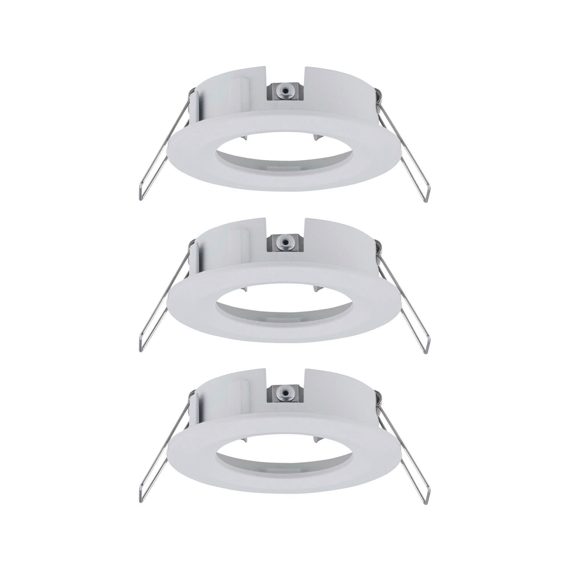 DECKENLEUCHTE   8,4 cm   - Alufarben/Weiß, Basics, Metall (8,4cm) - Paulmann