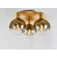 DECKENLEUCHTE 50/2/24,5 cm   - Goldfarben, Design, Glas/Metall (50/2/24,5cm) - Dieter Knoll