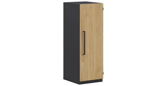 KOMMODE in 40/112,5/41,9 cm - Weiß/Hickory, Design, Holzwerkstoff/Metall (40/112,5/41,9cm) - Moderano