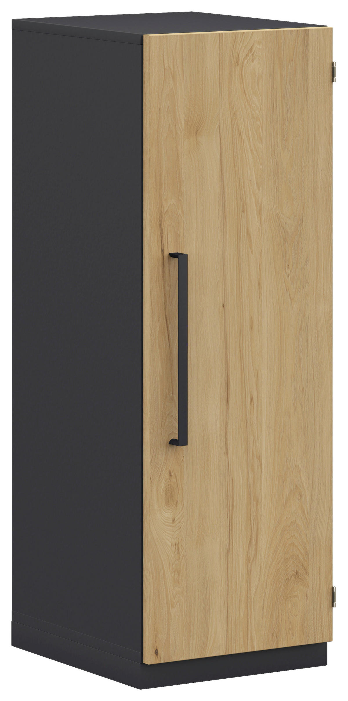 KOMMODE  in 40/112,5/41,9 cm  - Weiß/Hickory, Design, Holzwerkstoff/Metall (40/112,5/41,9cm) - Moderano