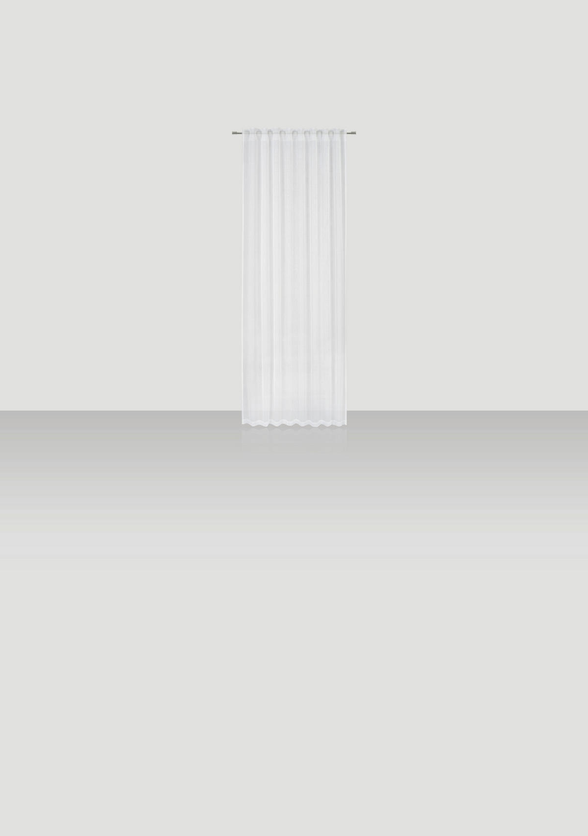 HOTOVÝ ZÁVĚS, průhledné, 135/245 cm - krémová, Basics, textil (135/245cm) - Novel