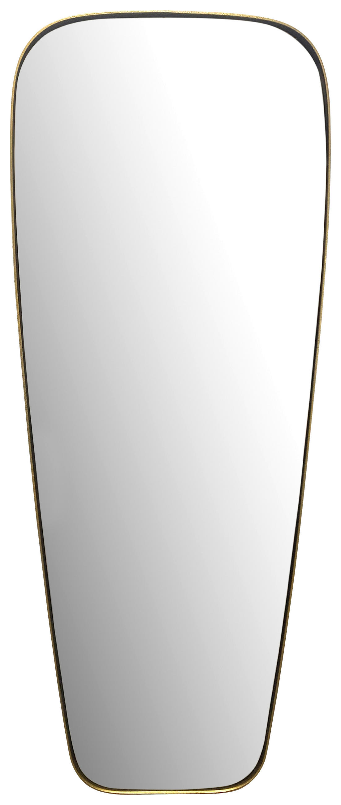 STENSKO OGLEDALO, 38/100/2,5 cm steklo  - zlate barve, Design, kovina/steklo (38/100/2,5cm) - MID.YOU