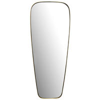 STENSKO OGLEDALO, 38/100/2,5 cm steklo  - zlate barve, Design, kovina/steklo (38/100/2,5cm) - MID.YOU