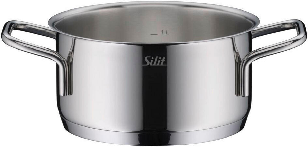 KOCHTOPFSET Extra Cook 6-teilig  - Edelstahlfarben, Basics, Metall (57/32,5/30,5cm) - Silit