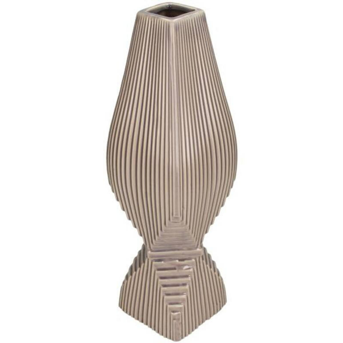 VAS  - brun, Basics, keramik (9.8/30.2/9.8cm)
