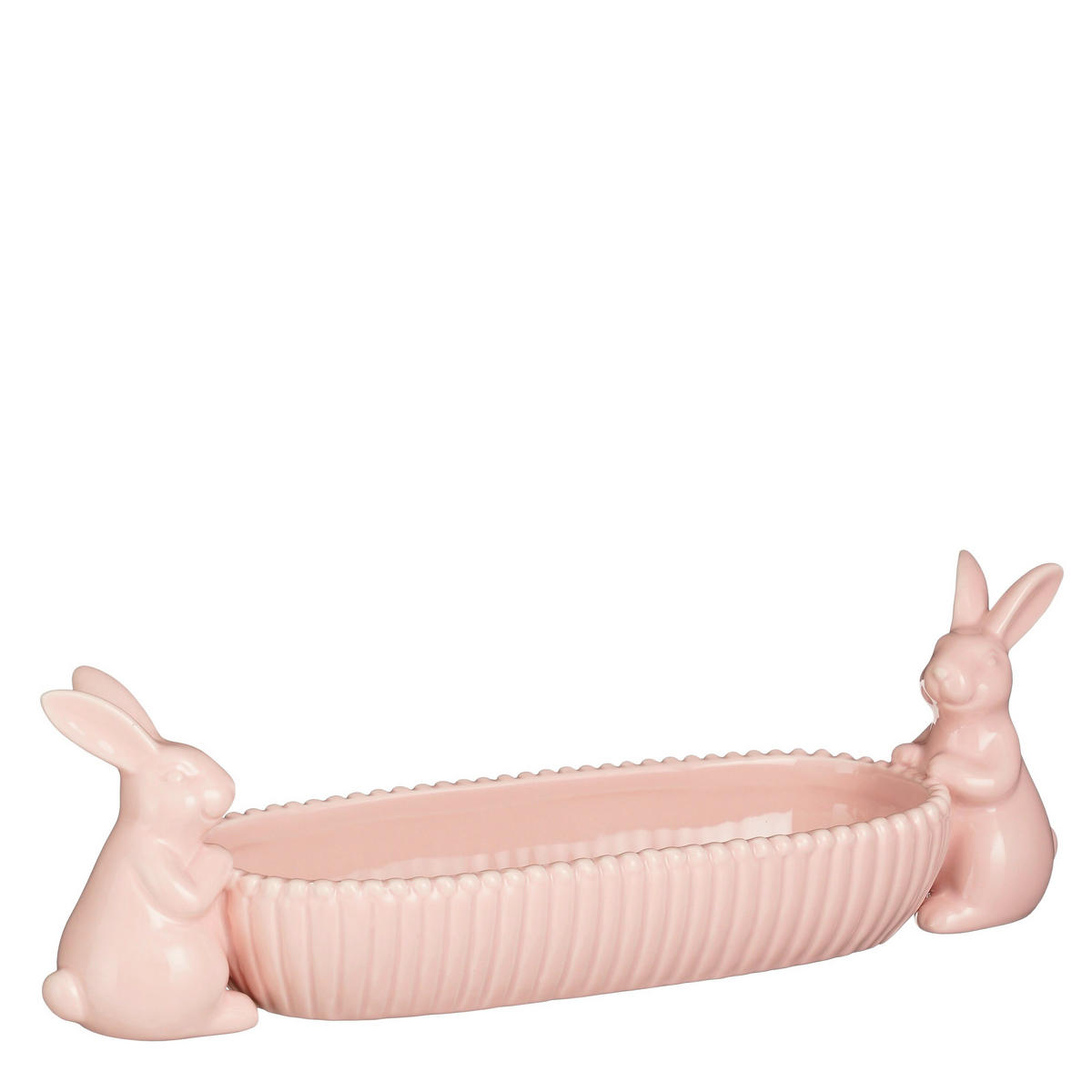 DÍSZTÁL - pink, Basics, kerámia (33.5/10.5/9.5cm)