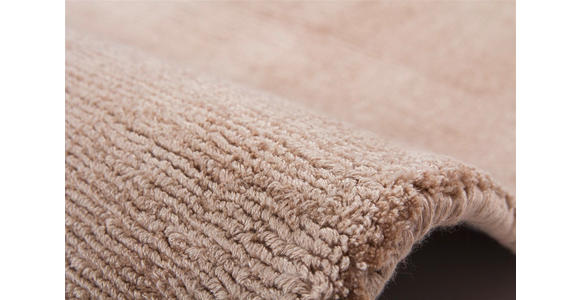TEPPICH 80/150 cm Luxury 110 Elfenbein / Taupe Creme, Taupe  - Taupe/Creme, Basics, Textil (80/150cm) - Novel