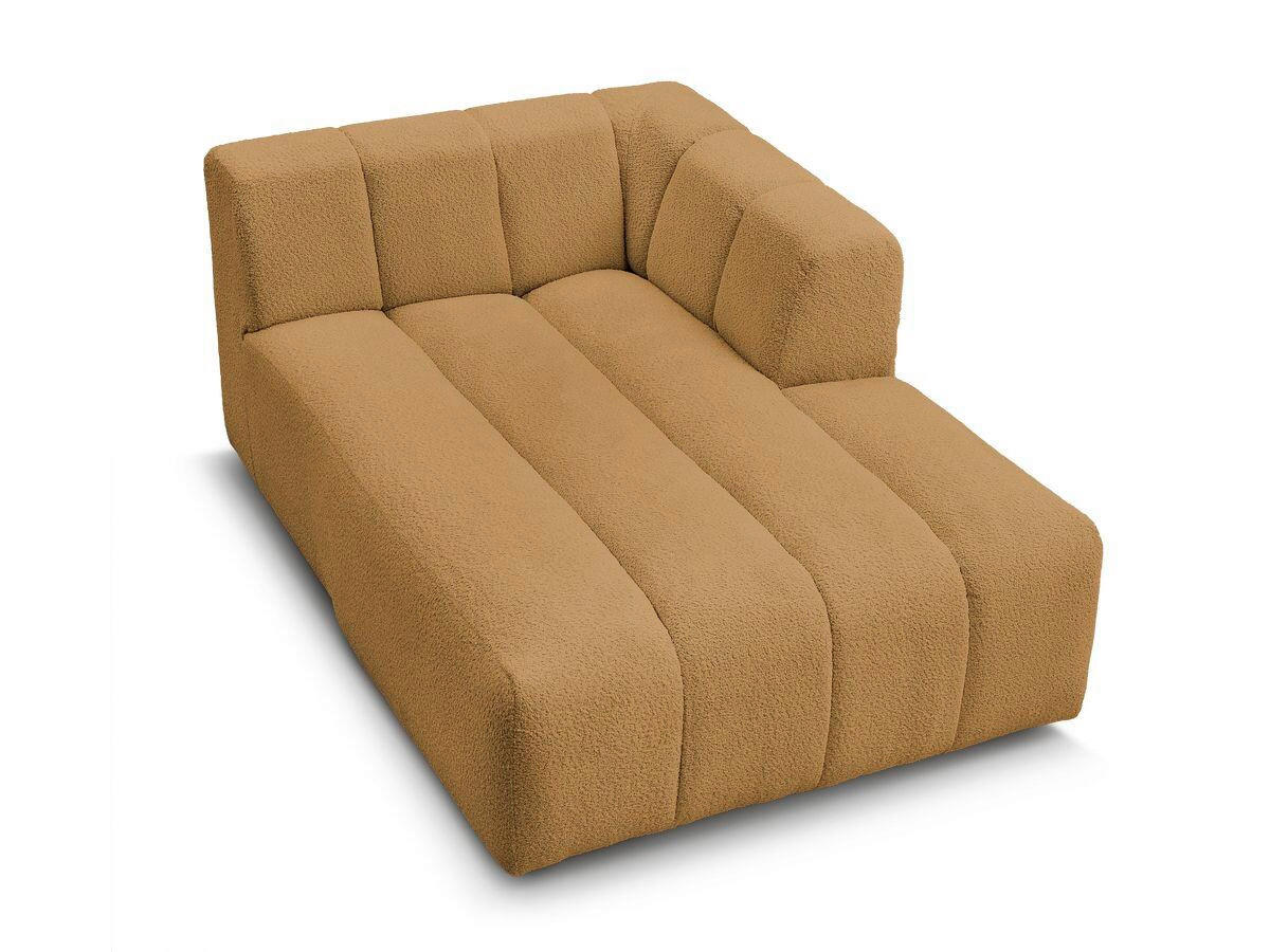 SOFAELEMENT ANNECY Bouclé Gelb  - Gelb/Schwarz, MODERN, Kunststoff/Textil (120/72/170cm)