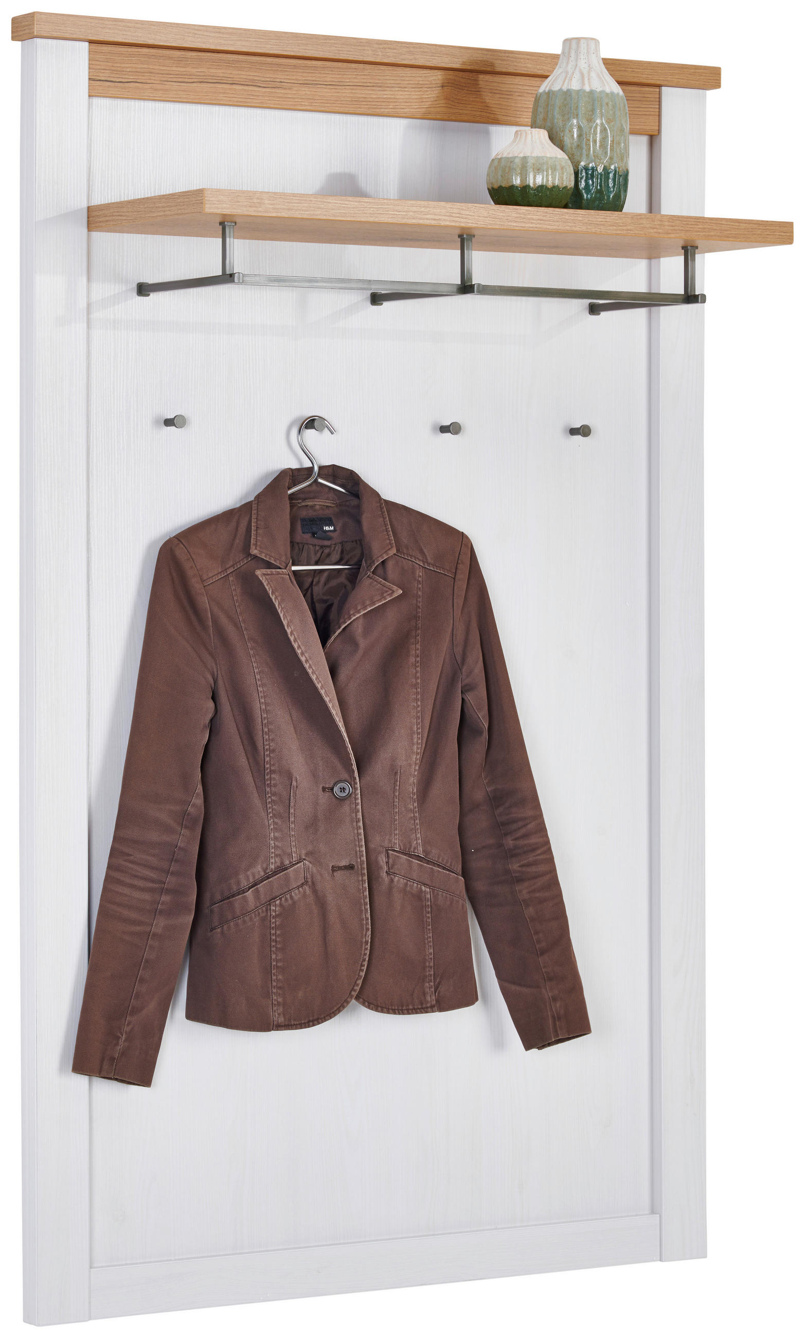 Landscape ŠATNÍ PANEL, bílá, barvy dubu, barvy modřínu, 97/151/32,1 cm