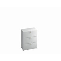 HÄNGEREGISTERELEMENT Weiß  - Alufarben/Weiß, KONVENTIONELL, Holzwerkstoff/Kunststoff (80/110/42cm) - Venda