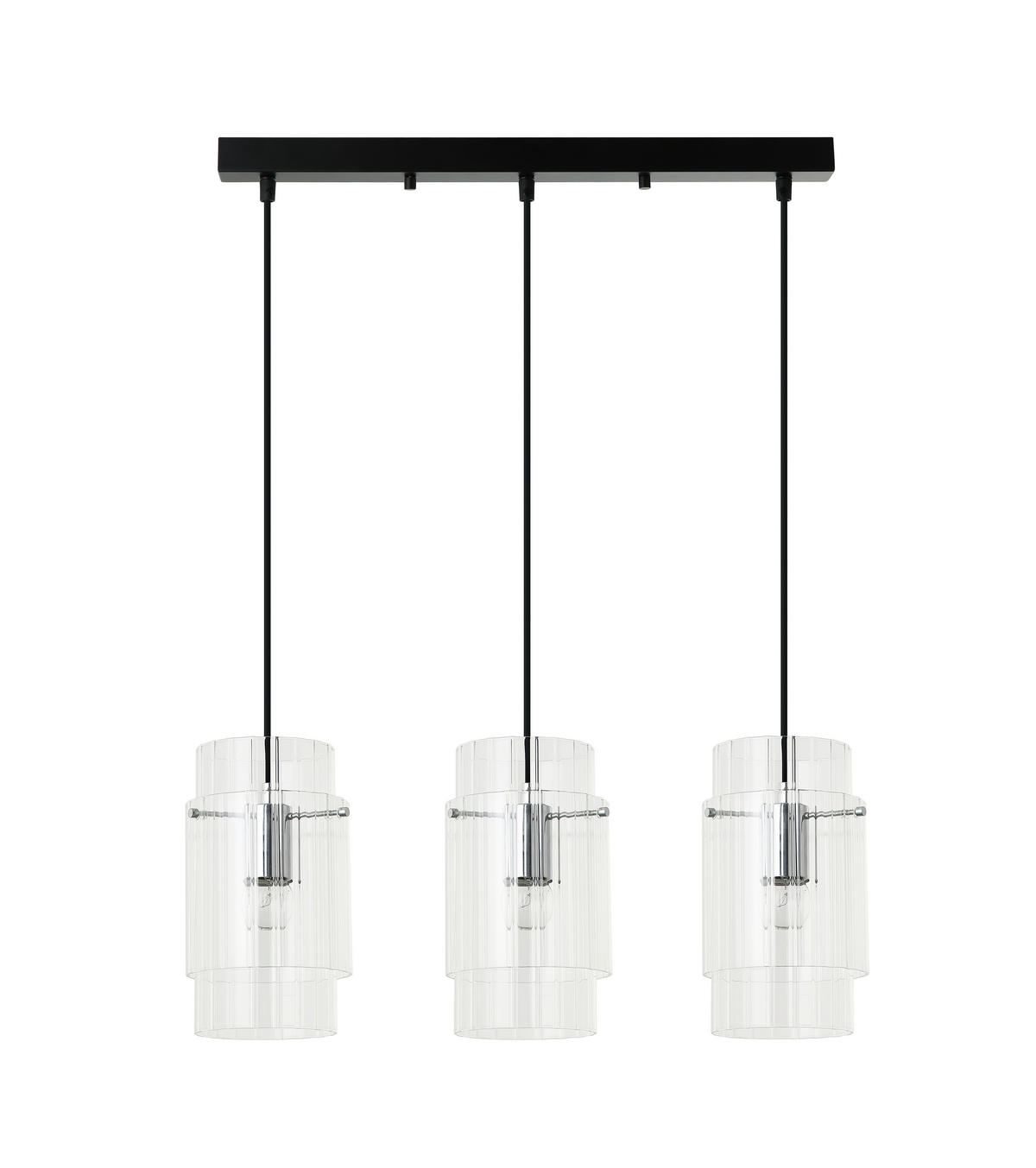 HÄNGLAMPA Savona 58/14/120 cm  - transparent, Basics, glas (58/14/120cm)