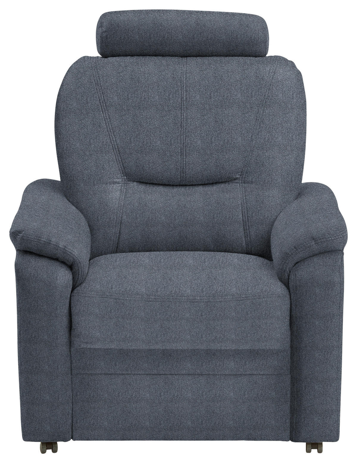 FERNSEHSESSEL Chenille Blaugrau  - Blaugrau/Schwarz, Konventionell, Kunststoff/Textil (90/96/89cm) - Beldomo Comfort