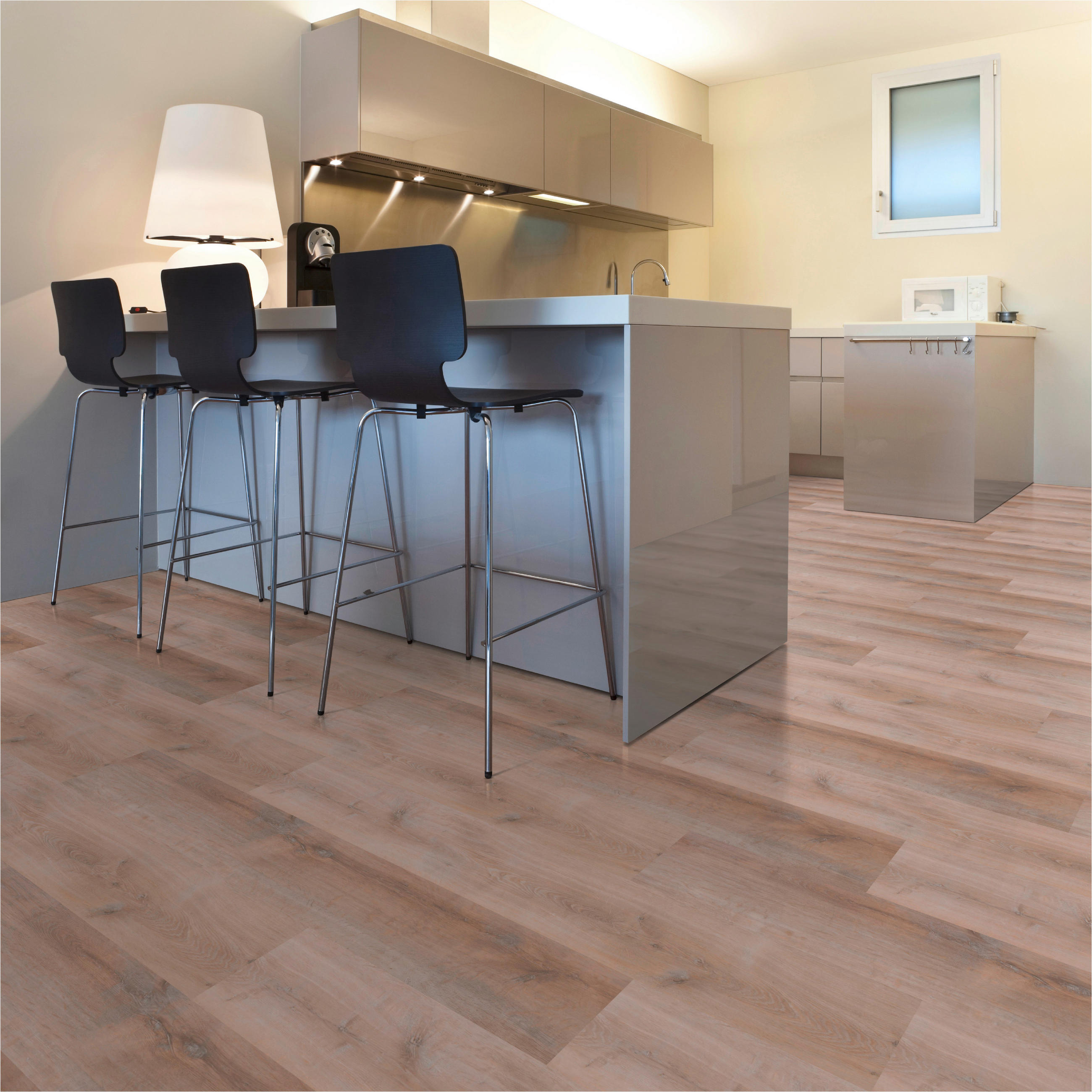 DESIGNBODEN More+  per  m² - Eichefarben/Mokka, Basics, Kunststoff (121/22/0.5cm)