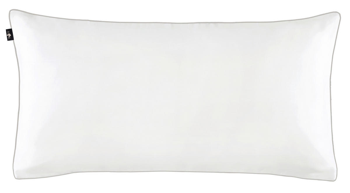 KISSENHÜLLEN-SET Marcel.Remus.Design - Palma weiß 40/80 cm  - Weiß, Design, Textil (40/80cm) - Marcel Remus