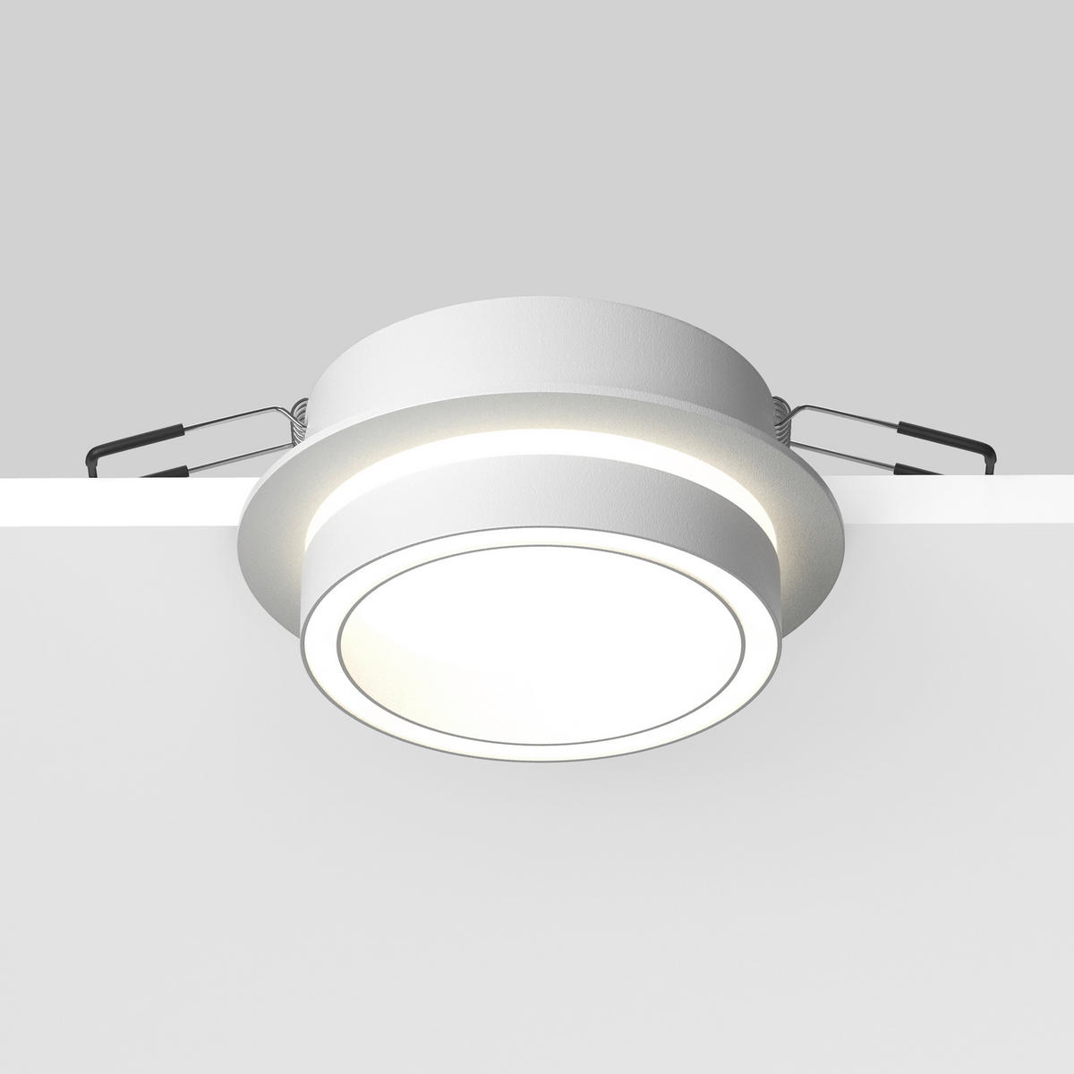 DECKENLEUCHTE  10,5/4,15 cm    - Weiss, Design, Kunststoff/Metall (10,5/4,15cm) - MAYTONI