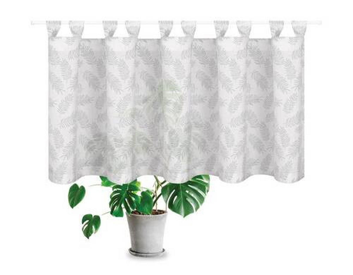 KURZGARDINE  150/50 cm  - Weiß, Basics, Textil (150/50cm)