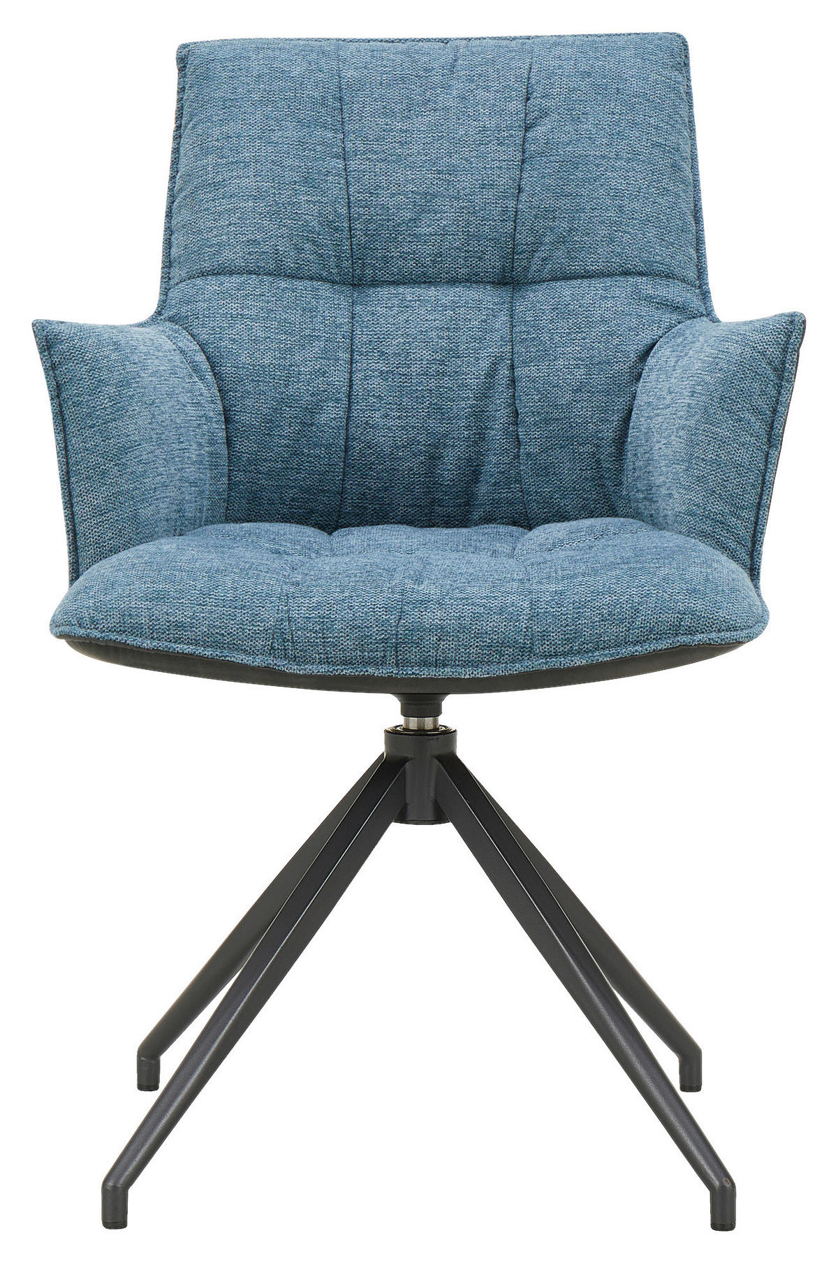 KAROSSZÉK kék, fekete  - fekete/kék, Design, textil/fém (59/89,5/63cm) - Novel