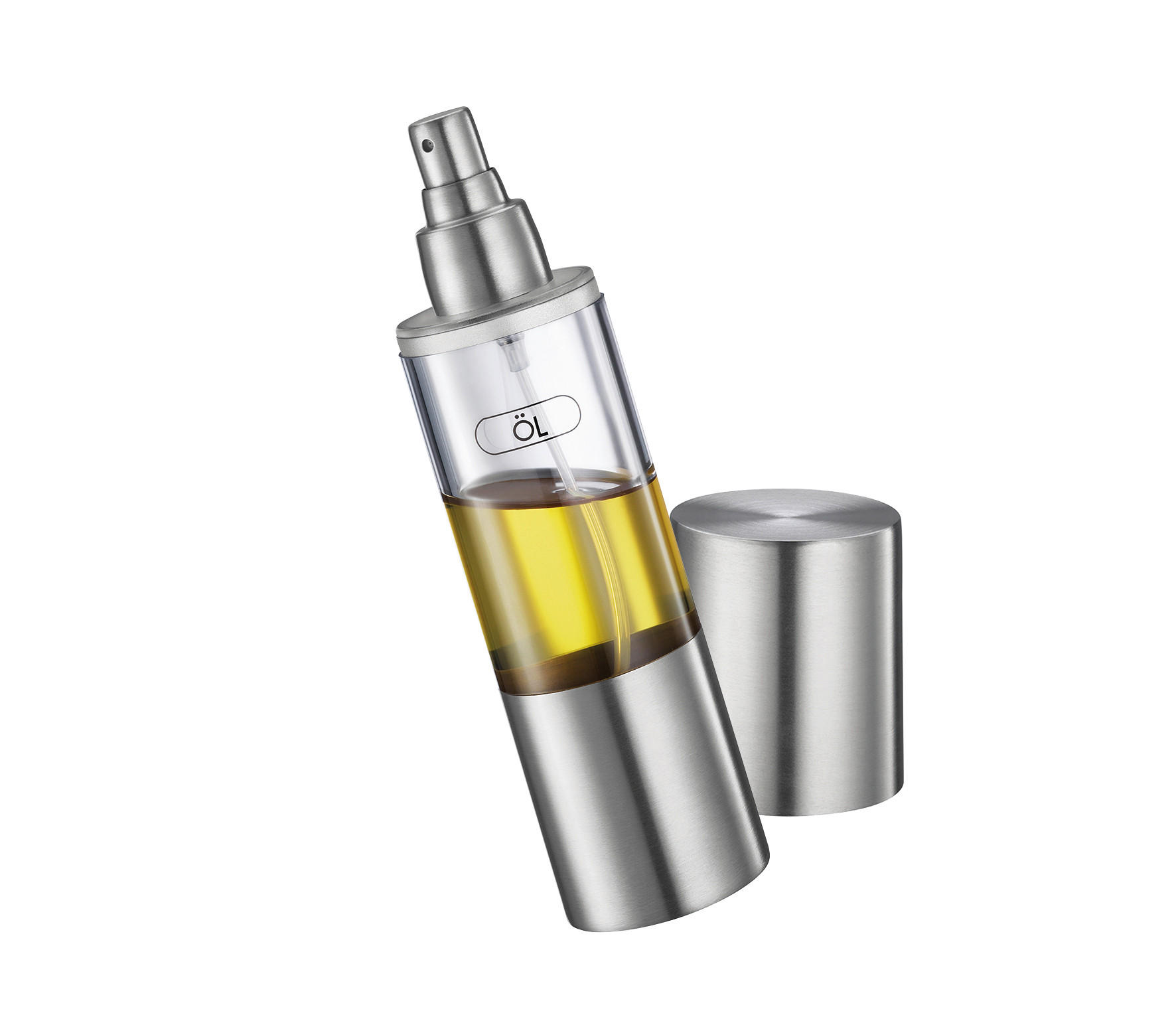 ÖLFLASCHE - Edelstahlfarben, Basics, Kunststoff/Metall (5/19,2cm) - KÜCHENPROFI